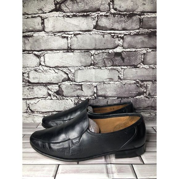 Allen Edmonds Black Leather Slip On Loafers Dress Shoes Men Sz 10D US/43EU - Picture 3 of 16